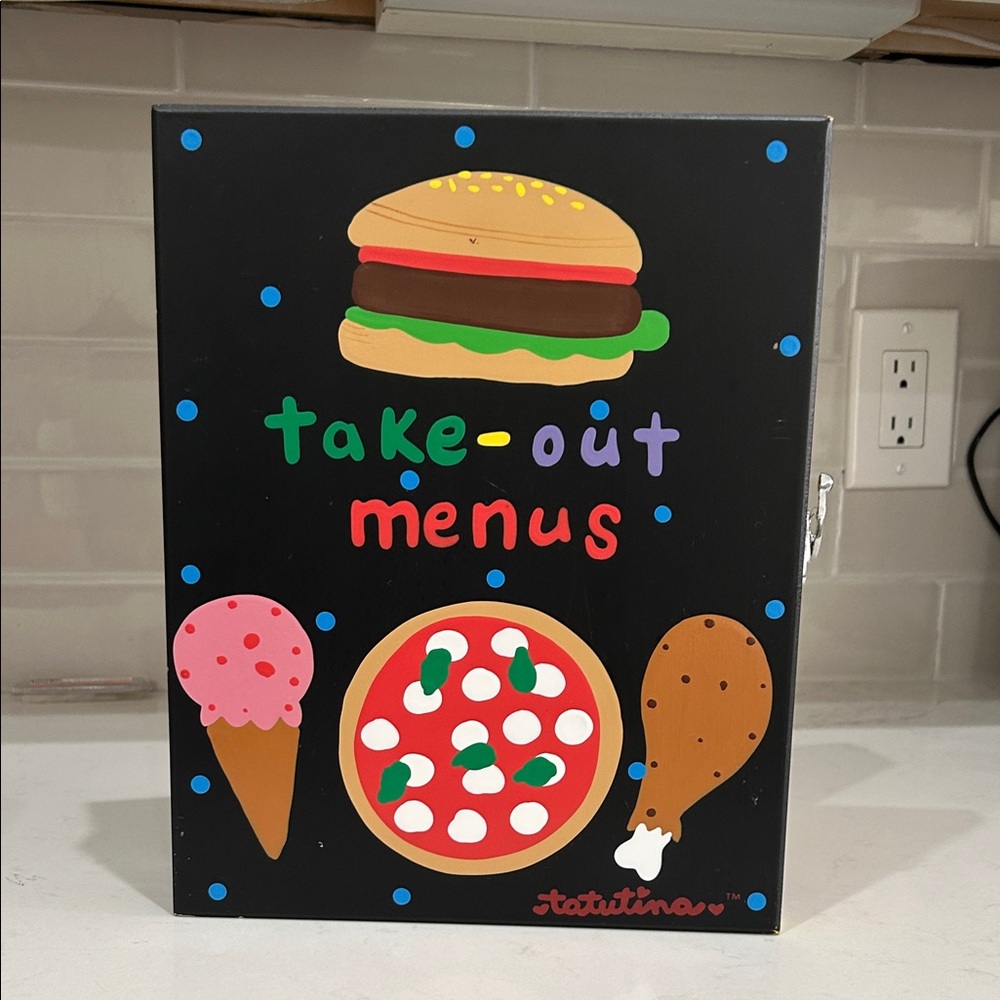 Colorful Take-Out Menu Holder
